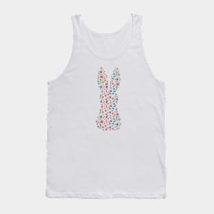 Cute Bunny Face Leopard Glasses Easter Tank Top